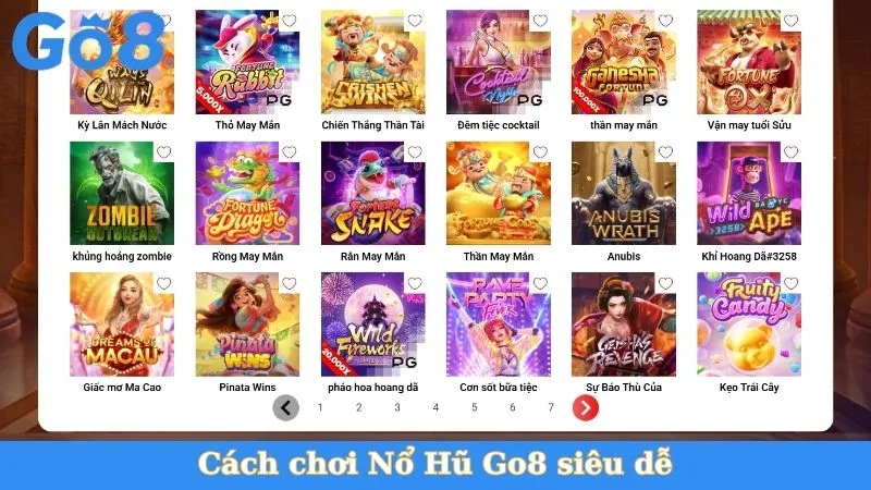 Cách chơi Nổ Hũ Go8 siêu dễ