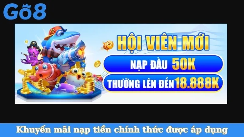 Khuyến mãi nạp tiền chính thức được áp dụng
